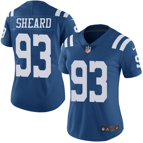Indianapolis Colts #93 Limited Jabaal Sheard Royal Blue Nike NFL Women Rush Vapor Untouchable jersey